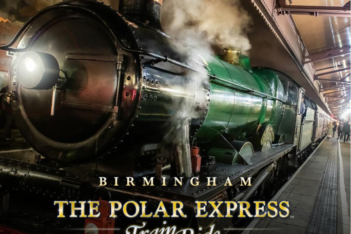 a train on a steel track