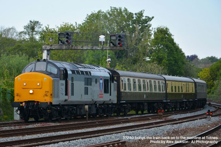 a train on a steel track