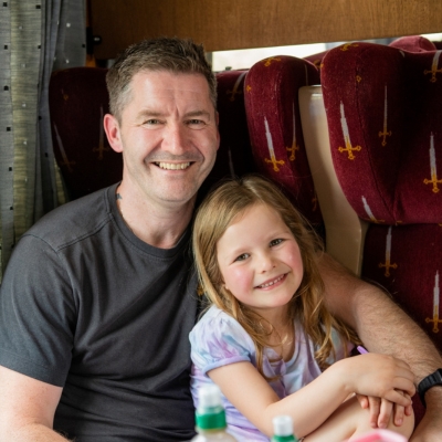 a chair sitting in front of a table